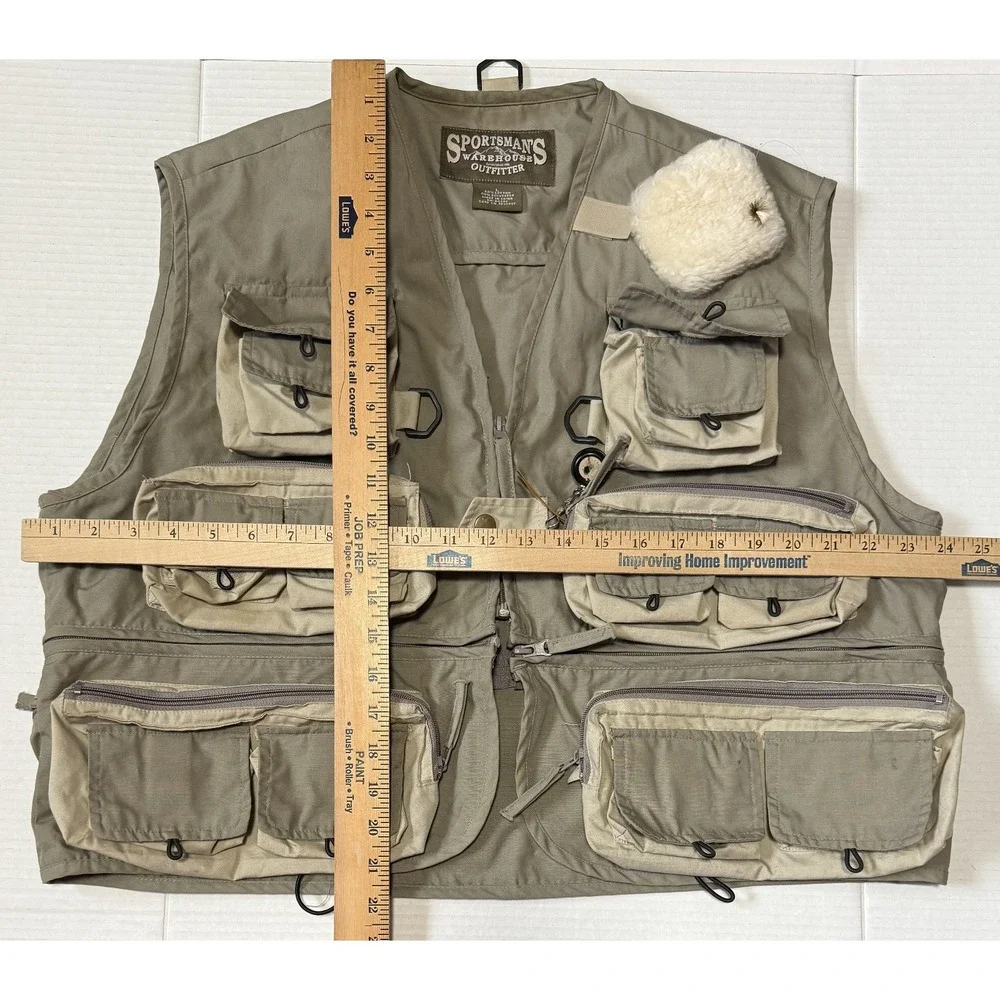 SPORTSMANS WAREHOUSE - Men's Multi-pocket Fishing Vest -‎ Size Large